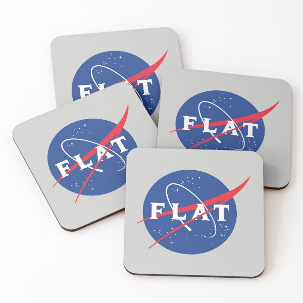 Item preview, FLAT - funny NASA logo parody (gray) designed and sold by bantaam.