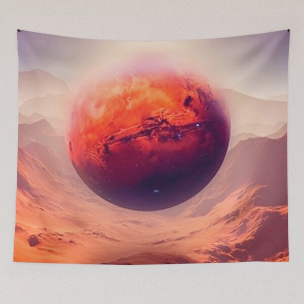 Item preview, Mars surface with stone hills designed and sold by Unique-Tees.