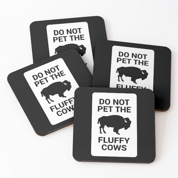 Item preview, Do Not Pet The Fluffy Cows Funny Bison designed and sold by designandclouds.