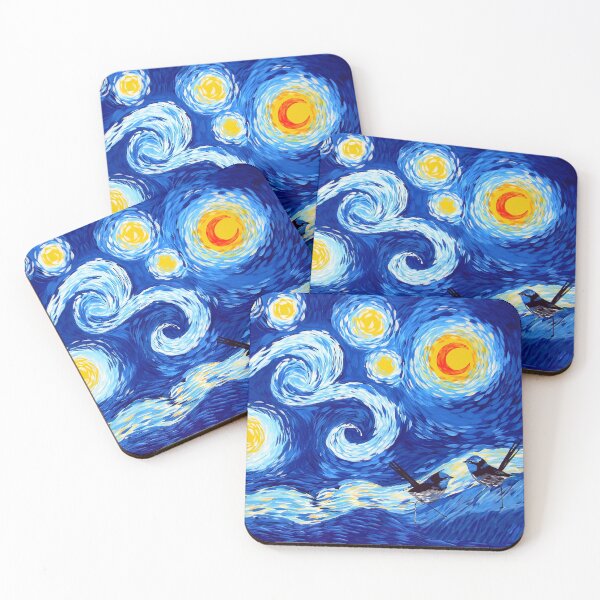 Item preview, Spoof of Starry Night- What if the patterns were just wren closeups? designed and sold by cathyartist.