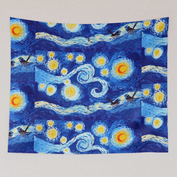 Item preview, Spoof of Starry Night- What if the patterns were just wren closeups? designed and sold by cathyartist.