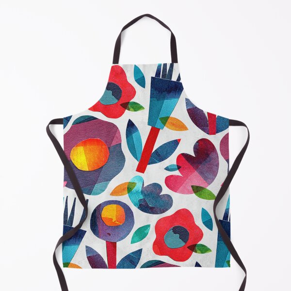 Artikelvorschau, Designer Multicolor Floral bedruckte Themendrucke rot gelb blau lila Farben entworfen und verkauft von Bantam Studio.