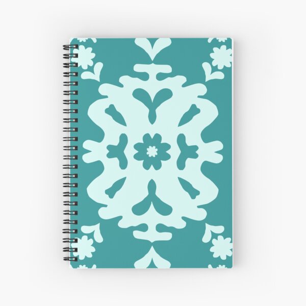 Item preview, Teal Modern Papercut Damask Lace Medallion designed and sold by FrancesPoff.