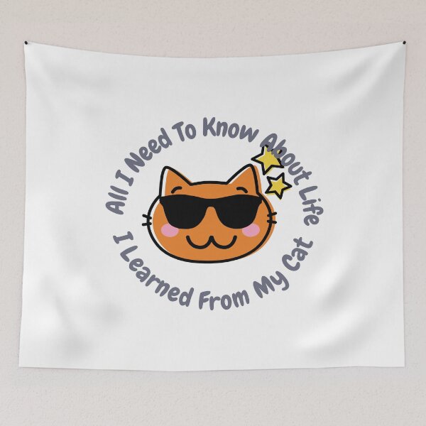 Item preview, All I Need To Know About Life I Learned From My Cat designed and sold by Exey02.