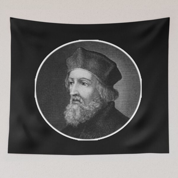 Item preview, John Huss Protestant Reformer Seventh-Day Adventist Church Design designed and sold by Just Christianity.
