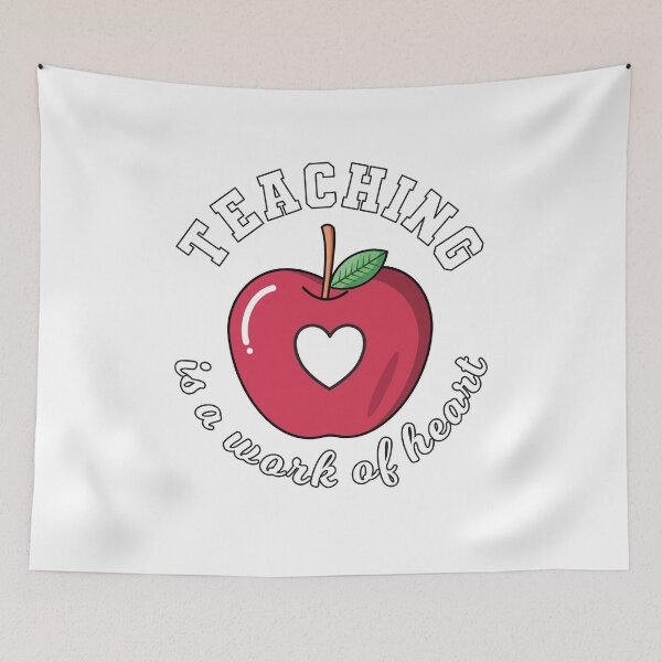 Item preview, Teaching is a work of heart designed and sold by Rhu Creations.