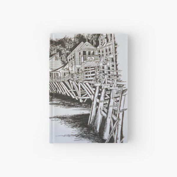 Creek Street, Ketchikan, Alaska Hardcover Journal