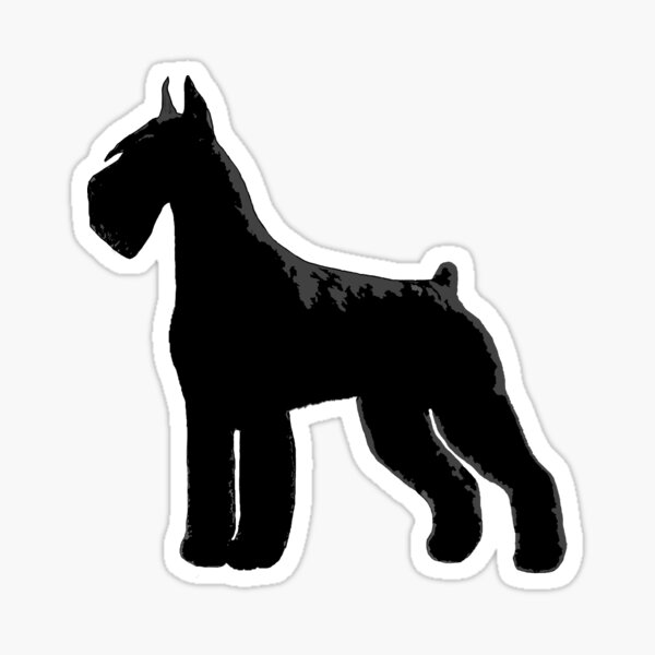 Item preview, Giant Schnauzer Riesenschnauzer Silhouette for Dog Lovers designed and sold by tchilipepper.