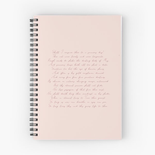 Item preview, Shall I compare thee to a summer’s day, William Shakespeare designed and sold by Simple Soul.