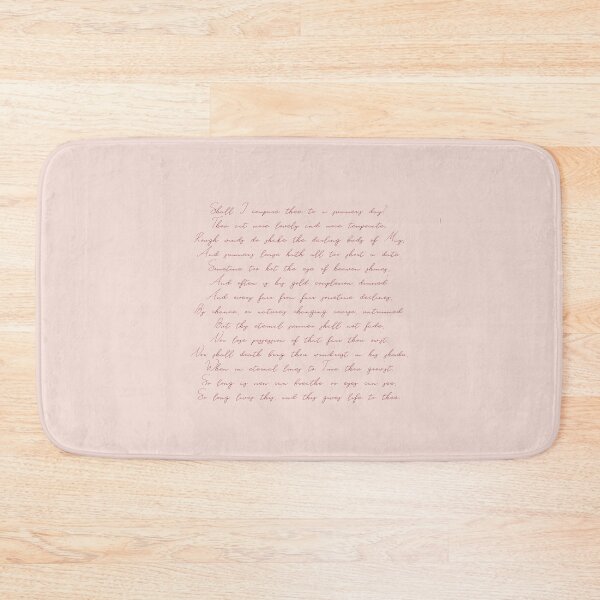 Item preview, Shall I compare thee to a summer’s day, William Shakespeare designed and sold by Simple Soul.