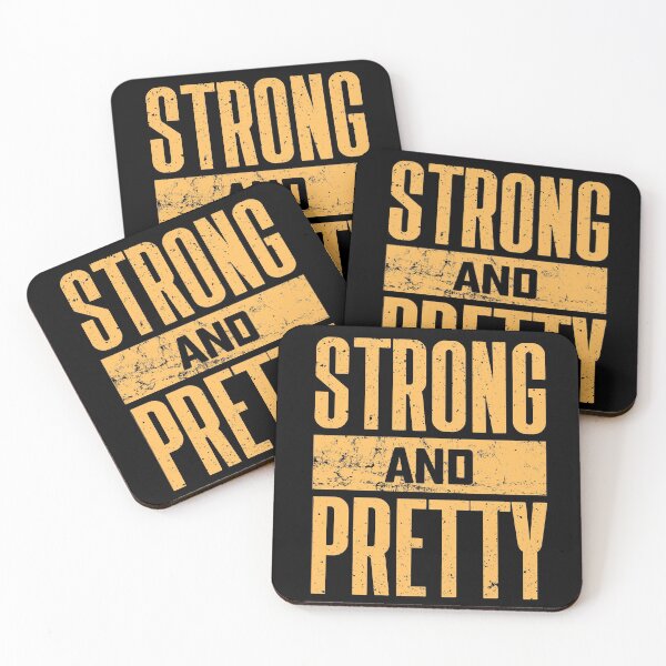 Item preview, Strong And Pretty Funny Gym Workout Lift Weights Fitness designed and sold by 74ninetees.