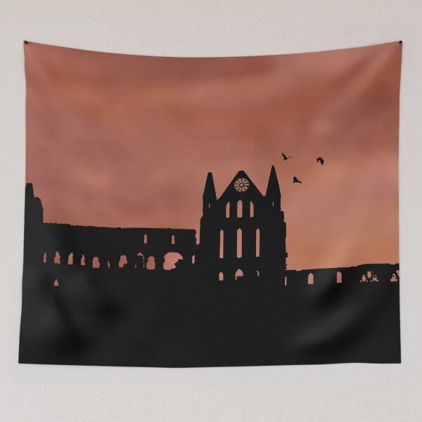 Item preview, Whitby Abbey Spooky Sunset designed and sold by Scat the cat.