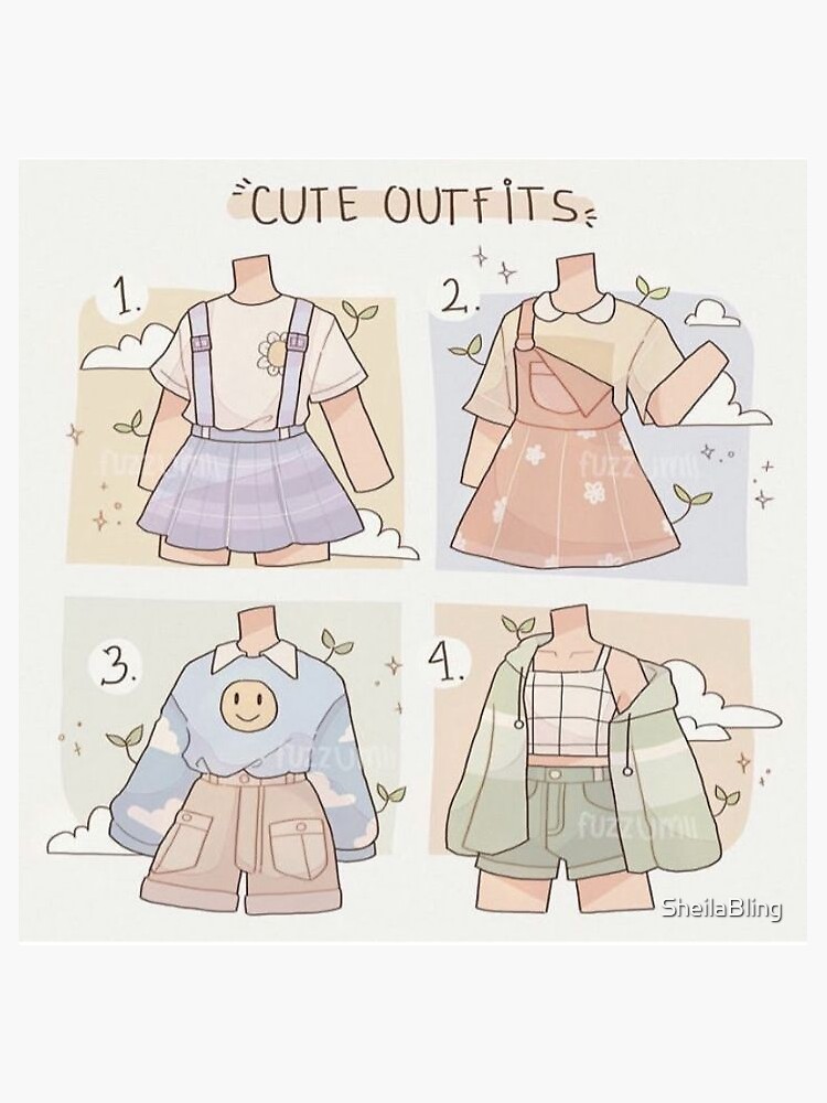 Cute Japanese Anime Fashion Outfits Sticker for Sale by SheilaBling