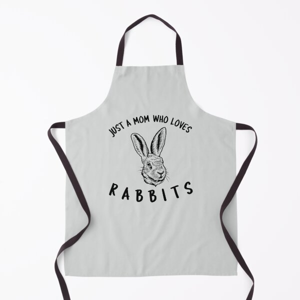 Item preview, Just A Mom Who Loves Rabbits -funny bunny design in black text designed and sold by katiekendall.