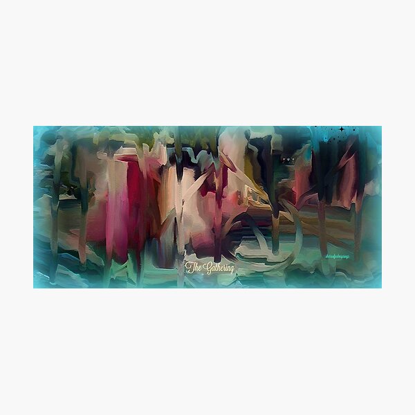 The Gathering - Abstract by Sherri Of Palm Springs Photographic Print