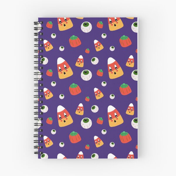 Item preview, Halloween Cartoon Candy Fall Autumn Purple Pattern designed and sold by QuidnuncDesigns.