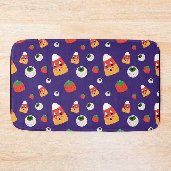 Item preview, Halloween Cartoon Candy Fall Autumn Purple Pattern designed and sold by QuidnuncDesigns.