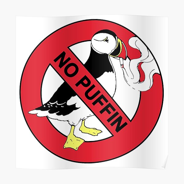 No Puffin Poster
