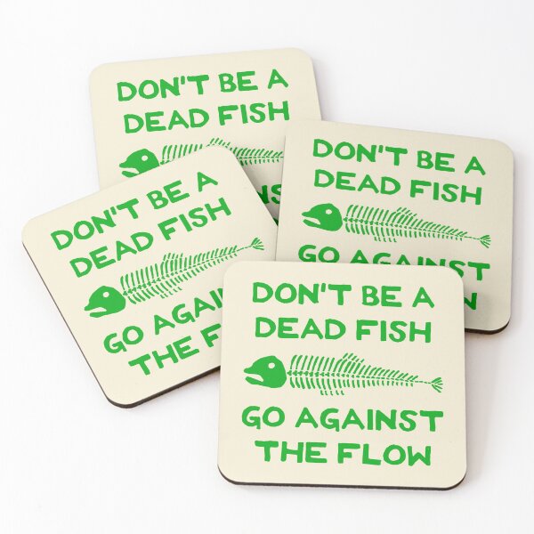 Item preview, Don't Be A Dead Fish - Go Against The Flow (v7) designed and sold by TimespunThreads.