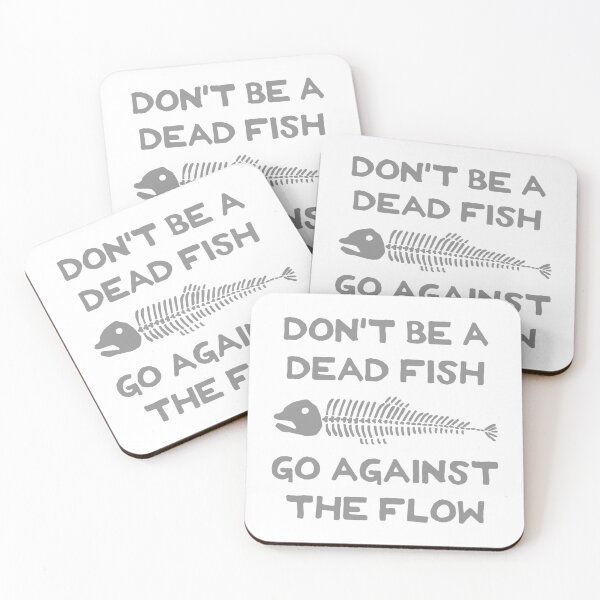 Item preview, Don't Be A Dead Fish - Go Against The Flow (v8) designed and sold by TimespunThreads.