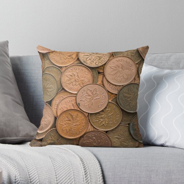 Pennyless Throw Pillow