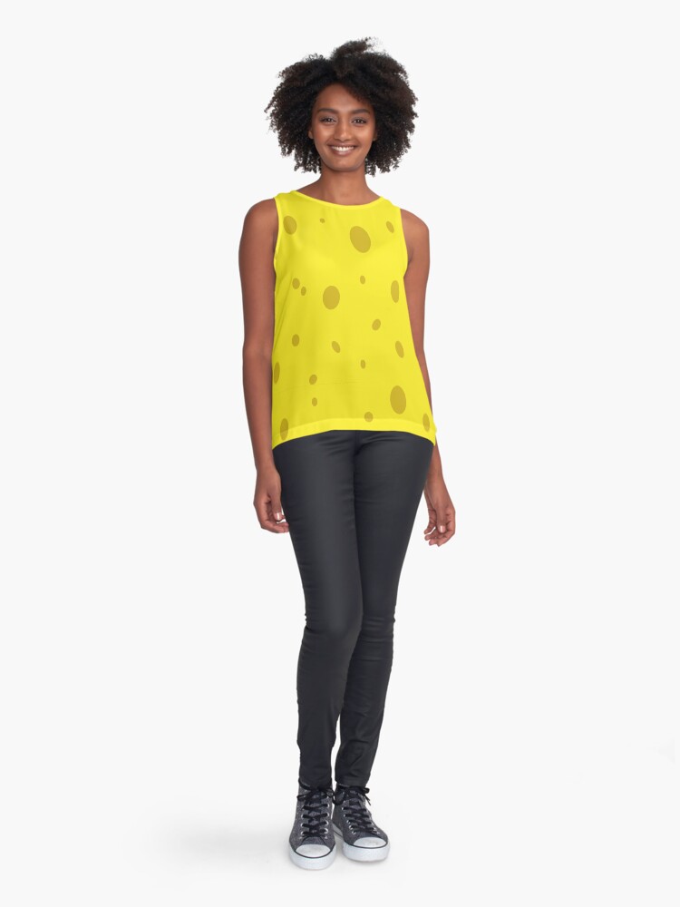 Yellow textured flowy good tank