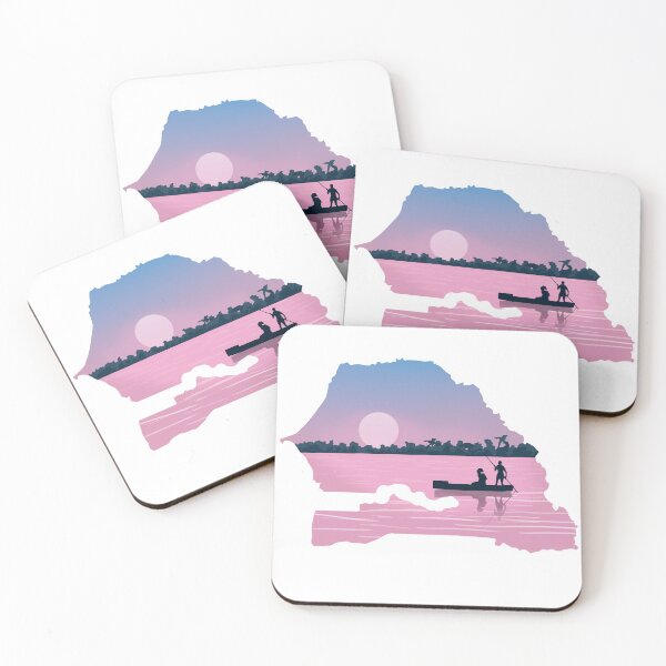 Item preview, Senegal, map and landscape designed and sold by landscapeworlds.
