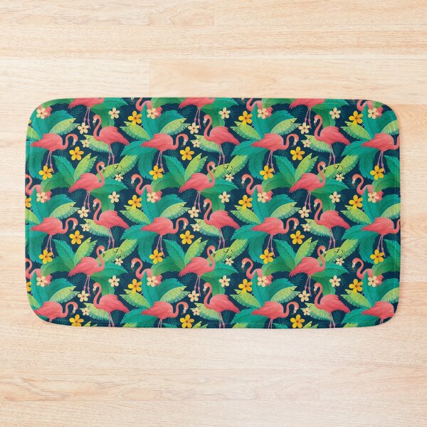 Item preview, Beautiful Palm Leaves And Flamingo Pattern designed and sold by EpicArtz.