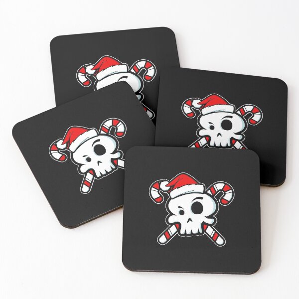 Item preview, Cute Santa Skull and Cross Bone Candy Canes  designed and sold by misinivaska.
