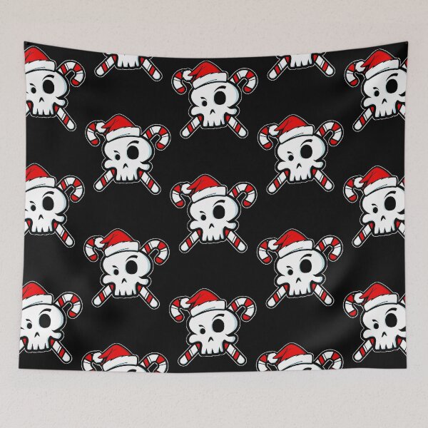 Item preview, Cute Santa Skull and Cross Bone Candy Canes  designed and sold by misinivaska.
