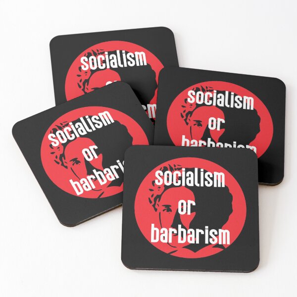 Item preview, Rosa Luxemburg "Socialism Or Barbarism" Stencil designed and sold by RevolutionInPaint.