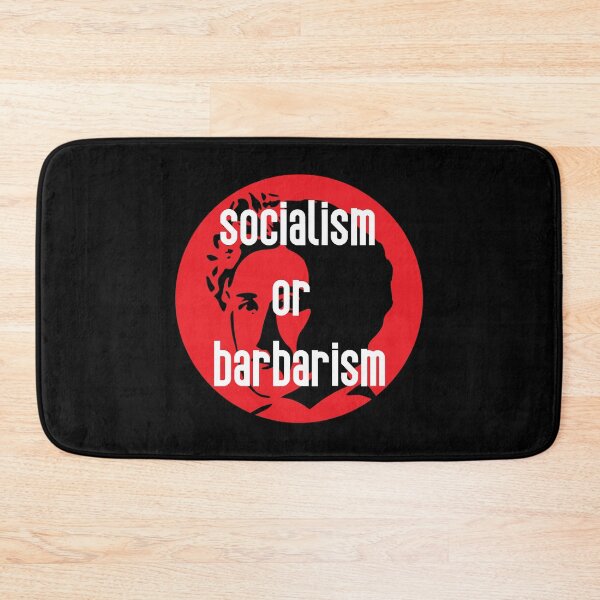 Item preview, Rosa Luxemburg "Socialism Or Barbarism" Stencil designed and sold by RevolutionInPaint.