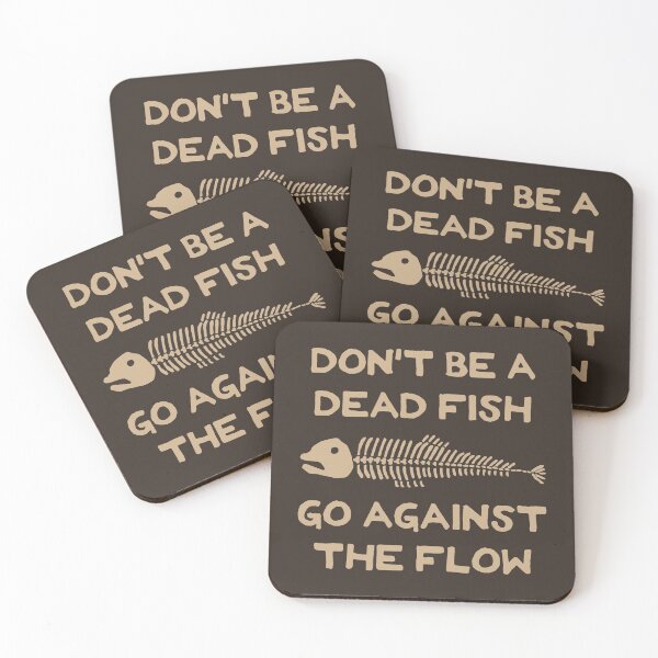 Item preview, Don't Be A Dead Fish - Go Against The Flow (v9) designed and sold by TimespunThreads.