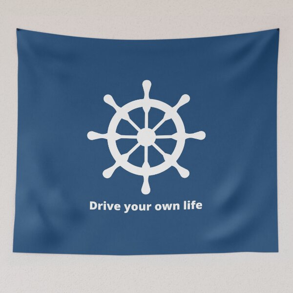 Item preview, Ship Wheel - Drive your own life designed and sold by Coczzi.