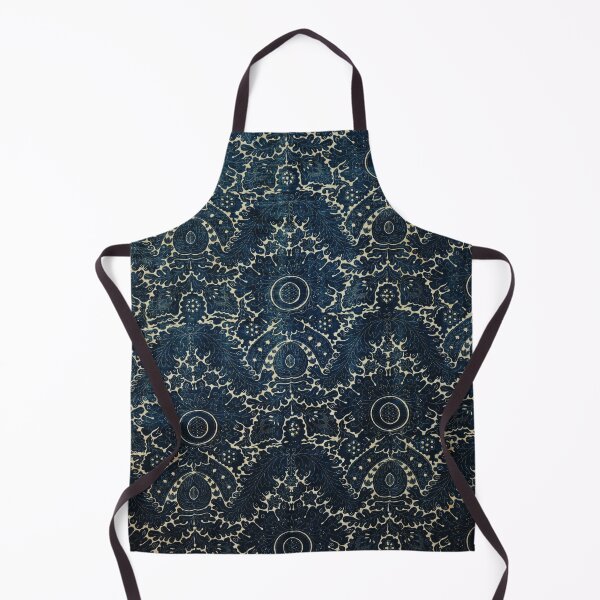 Artikelvorschau, Blaues Blattmuster | Vintage-Textilien entworfen und verkauft von KnightandMoon.