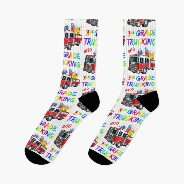 Item preview, TRUCKING INTO 3RD GRADE, THIRD GRADE, SCHOOL TRUCKING, TRUCKING TO SCHOOL,FIRETRUCK, designed and sold by R B Chrystal.
