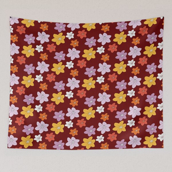Item preview, Multiple Flowers Transperent Pattern designed and sold by blueocan.
