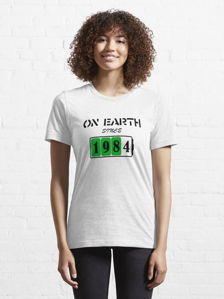 Alternate view of On Earth Since 1984 Essential T-Shirt