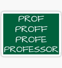Pegatina Professor Mosby
