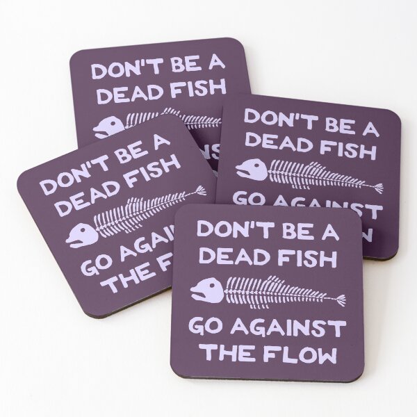 Item preview, Don't Be A Dead Fish - Go Against The Flow (v10) designed and sold by TimespunThreads.