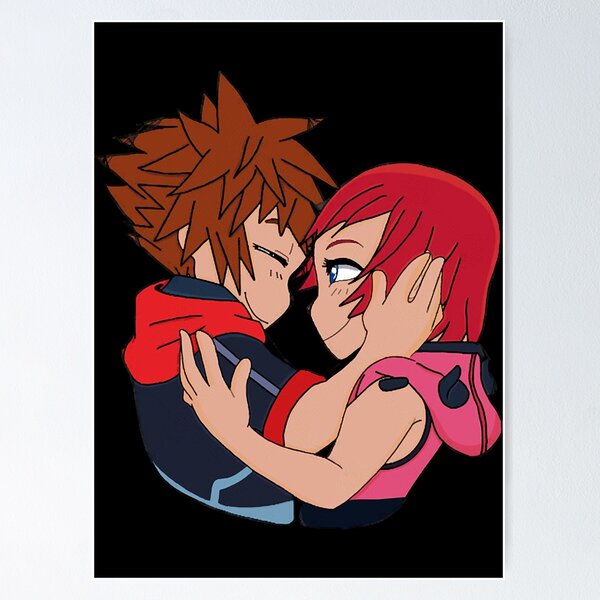 Vista previa del artículo con la obra «Sora y Kairi», diseñado y vendido por aldogalley.
