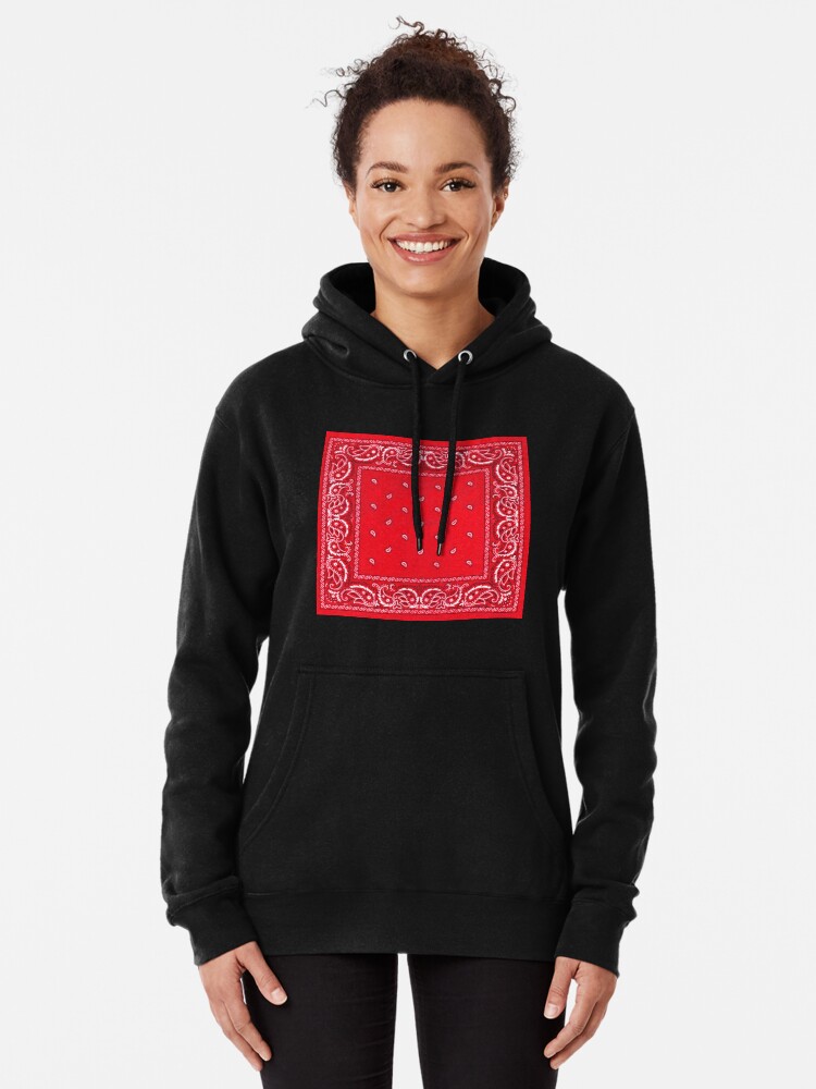 Red bandana hoodie online