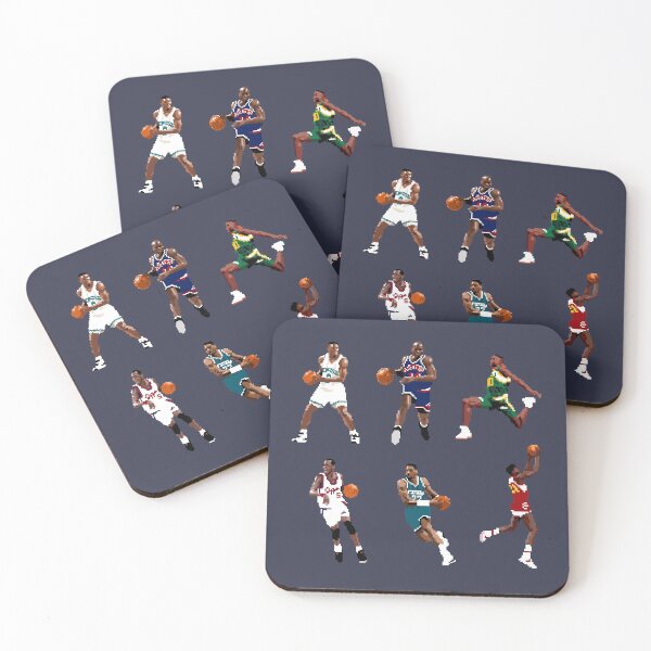 Item preview, Basketball Legends of the 90s (Larry Johnson, Anthony Mason, Shawn Kemp, Danny Manning, Alonzo Mourning, Dominique Wilkins) Qiangy designed and sold by qiangdade.