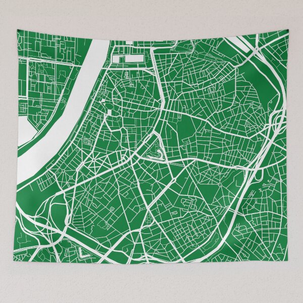 Item preview, Antwerp Map - Green designed and sold by CartoCreative.