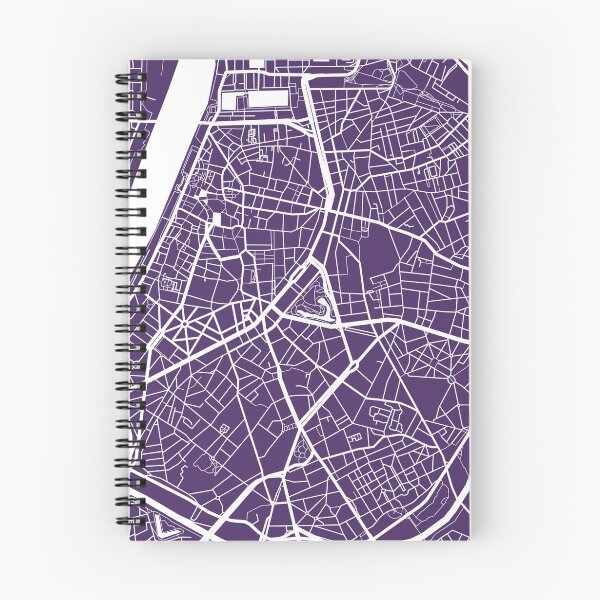 Item preview, Antwerp Map - Dark Purple designed and sold by CartoCreative.