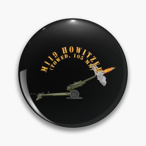 Item preview, Army - M119 howitzer - Firing - Towed, 105MM designed and sold by Military Insignia Products.