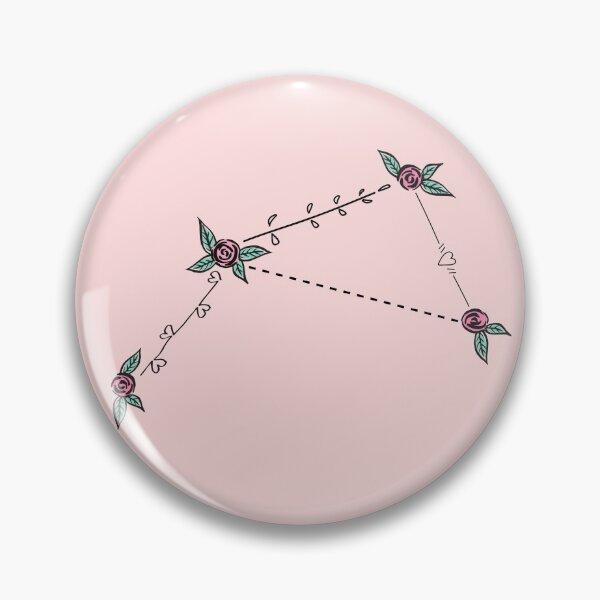 Item preview, Antlia (Air Pump) Constellation Roses and Hearts Doodle designed and sold by EndlessDoodles.
