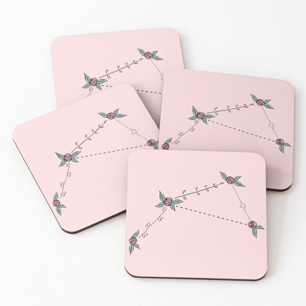 Item preview, Antlia (Air Pump) Constellation Roses and Hearts Doodle designed and sold by EndlessDoodles.