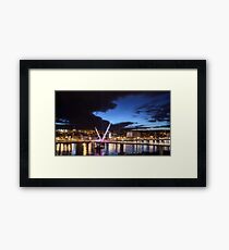 Derry - Peace Bridge Framed Print