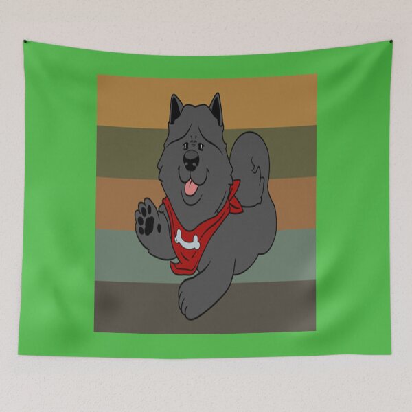 Item preview, Chow Chow T-ShirtYellow Retro Chow Chow 21  designed and sold by Dkartdesign.